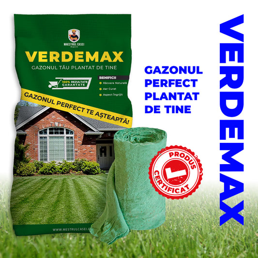 Rolă gazon cu semințe | VerdeMax