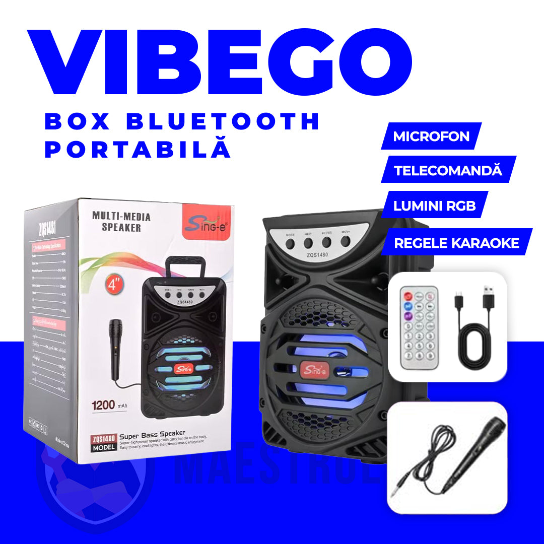 Boxă Portabilă | VibeGo