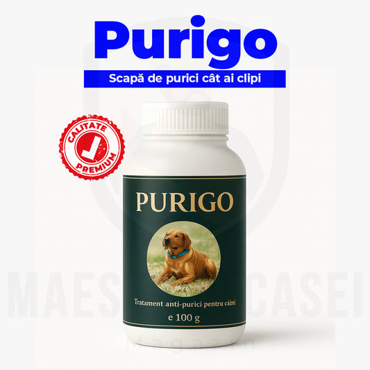 Purigo | Scapă-ți câinele de purici, rapid și natural