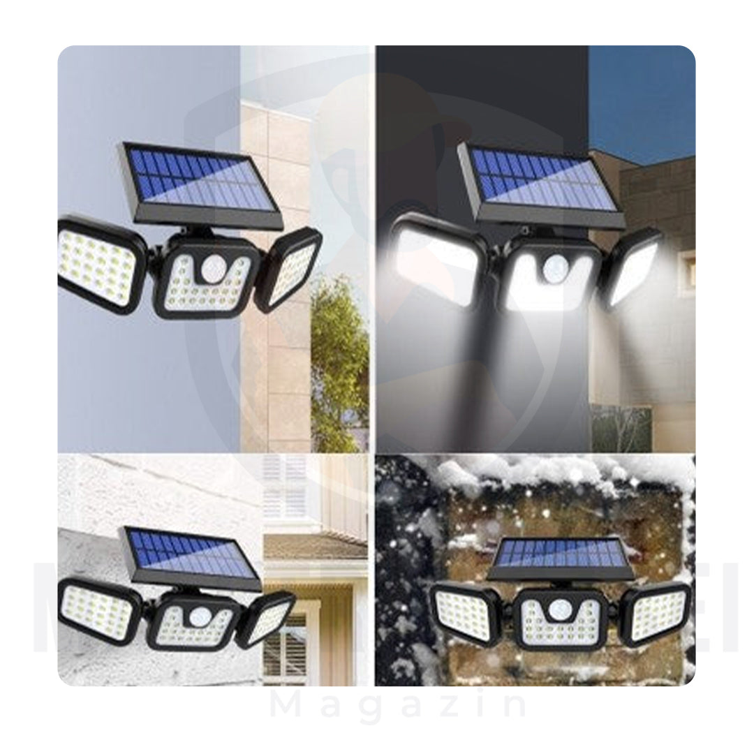 Lampă Solară Triplă