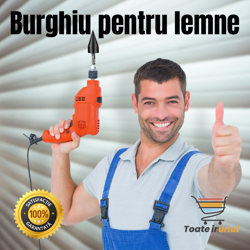 Burghiu Despicător de Lemne Magic