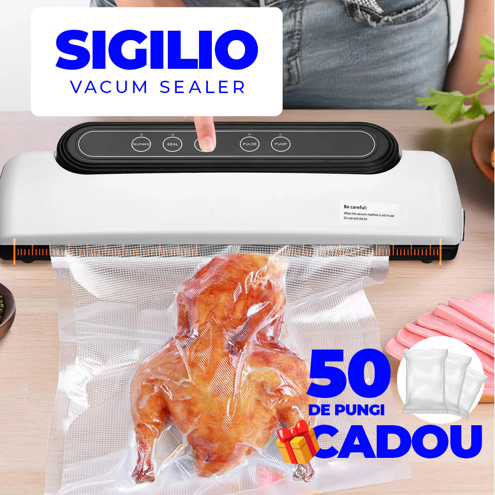 Sigilator pentru Alimente | SIGILO + pungi CADOU