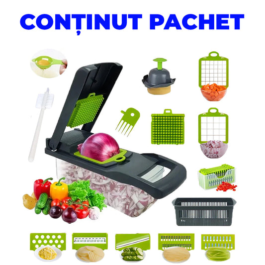 Tăietor Multifuncțional de Legume 15 în 1