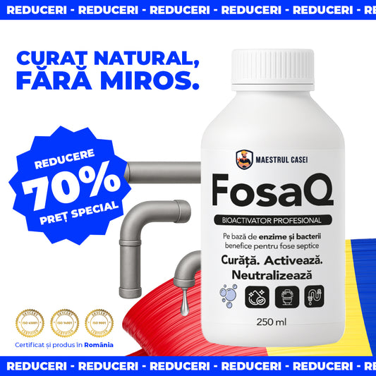 FosaQ – Bioactivator Puternic pentru Fose Septice, Elimină Mirosurile | 250ml