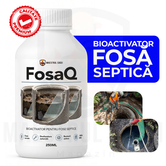 FosaQ – Bioactivator Puternic pentru Fose Septice, Elimină Mirosurile | 250ml