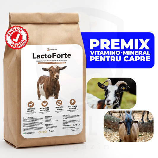 LactoForte — premix vitamino-mineral pentru capre în lactație | 1KG