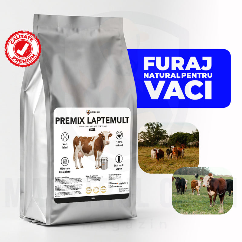 Premix LapteMult - Premix vitamino-mineral pentru vaci de lapte | 1kg