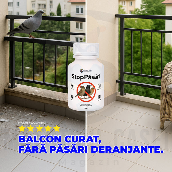 AviBloc - Protecția invizibilă împotriva păsărilor