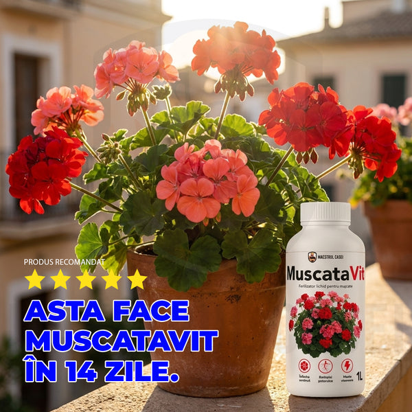 MuscataVit - Mușcate înflorite toată vara  1L
